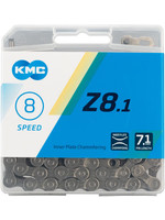 KMC KMC Z8.1 Chain - 8-Speed, 116 Links, Silver/Gray