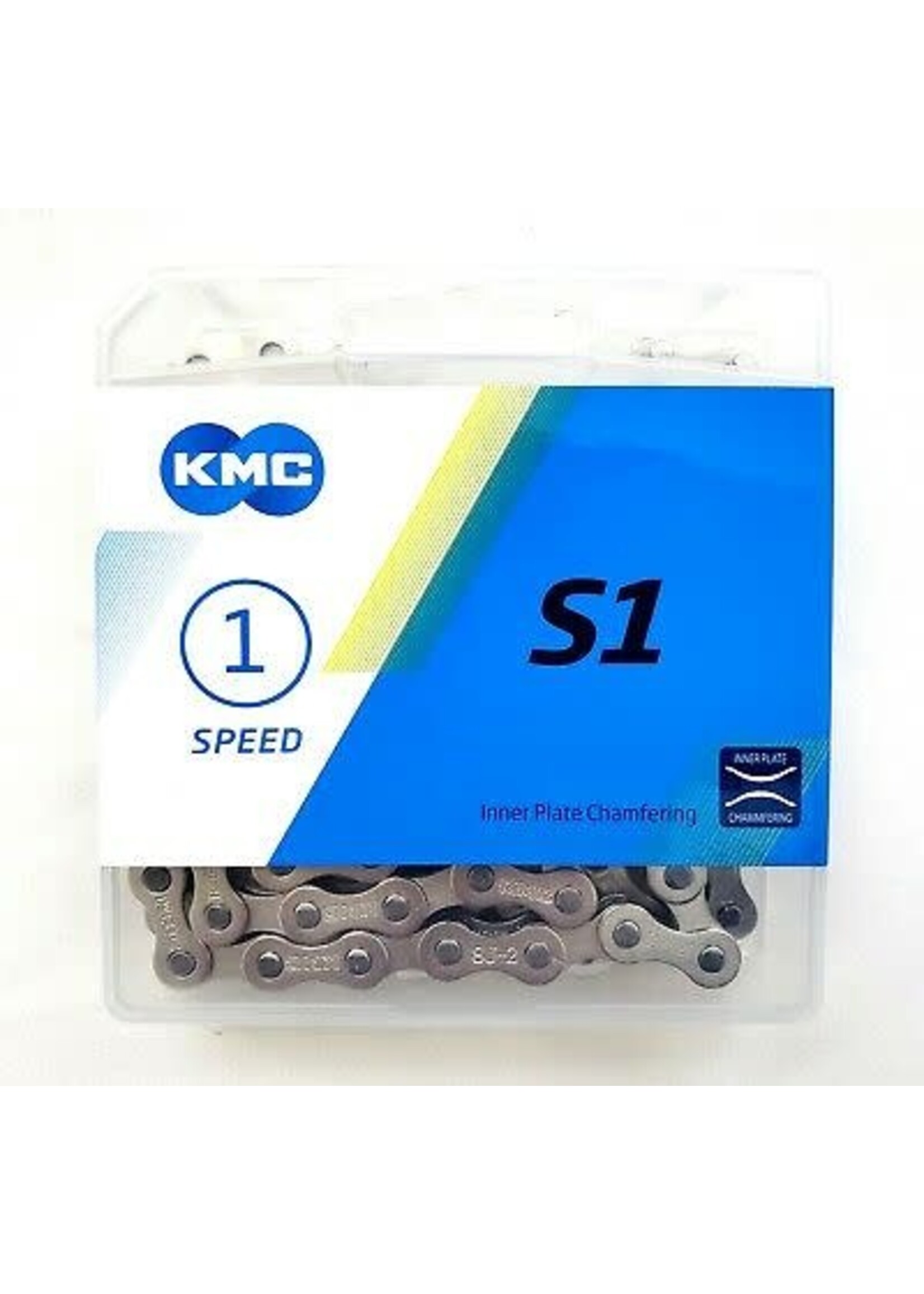 KMC S1 1/2x1/8" 112 LINK 8.6mm SINGLE SPEED CHAIN SILVER
