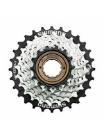 Shimano MULTIPLE FREEWHEEL SPROCKET, MF-TZ510 14-28T, 7-SPEED, 14-16-18-20-22-24-28T, W/SPOKE PROTECTOR
