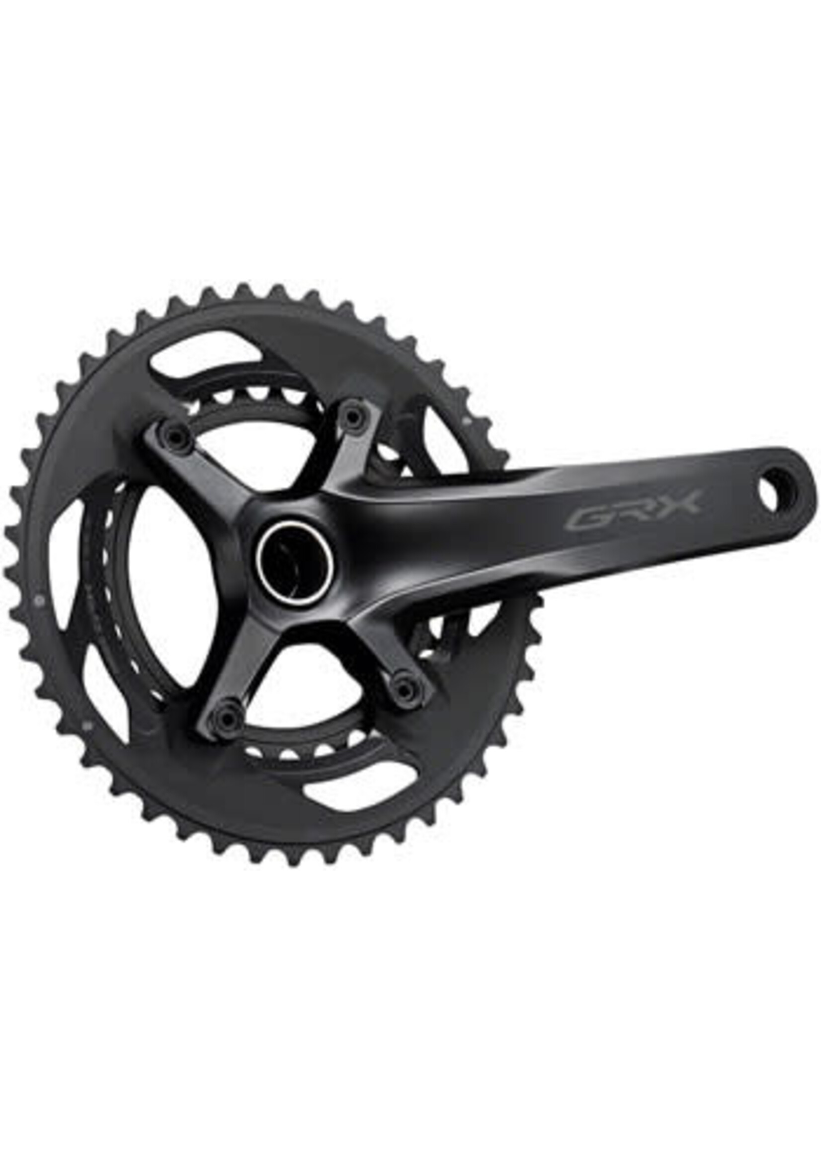 Shimano Shimano GRX FC-RX600-10 Crankset - 175mm, 10-Speed, 46/30t, 110/80 BCD, Hollowtech II Spindle Interface, Black