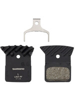 Shimano Shimano L05A-RF Disc Brake Pad and Spring - Resin Compound, Finned Alloy Back Plate, One Pair