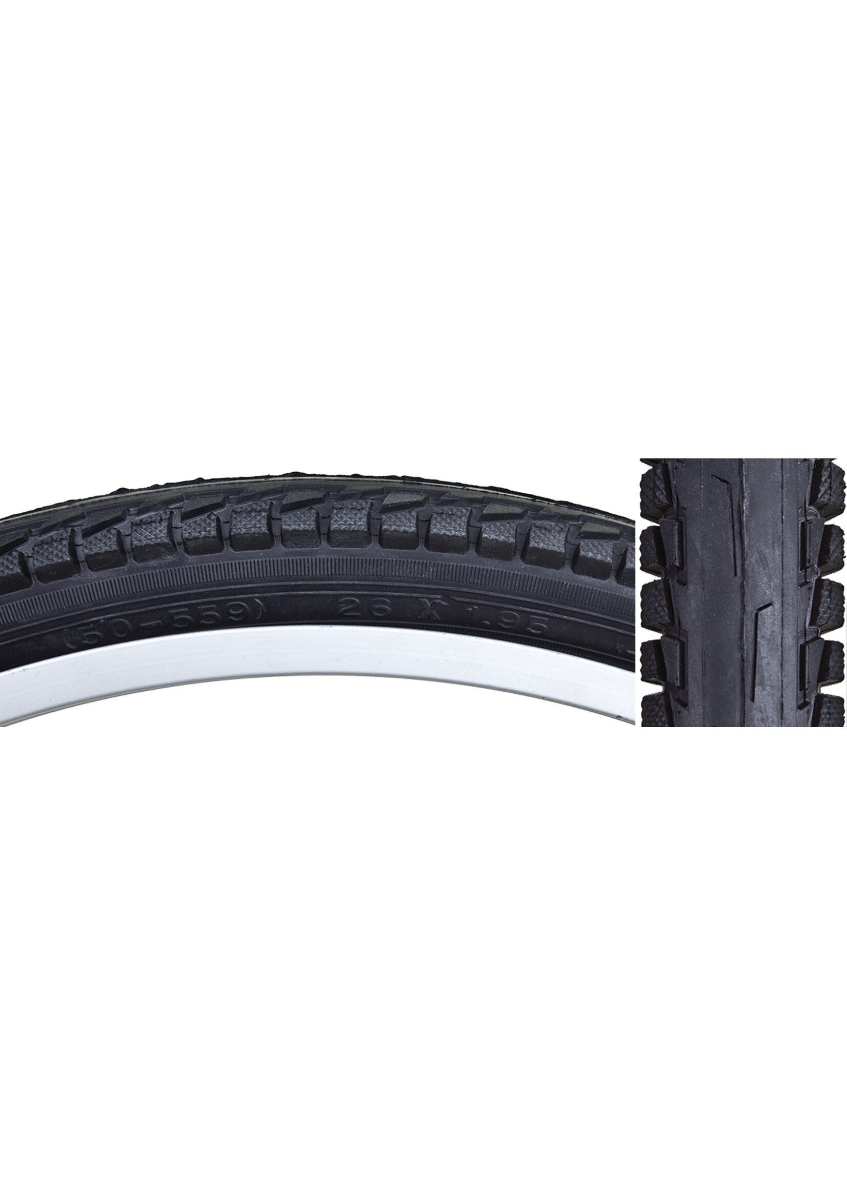 Sunlite TIRE SUNLT 26x1.95 BK/BK CITY K841C COMFORT WIRE