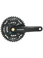 Shimano Shimano Altus FC-M311 Crankset - 170mm, 7/8-Speed, 48/38/28t, Riveted, Square Taper JIS Spindle Interface, Black
