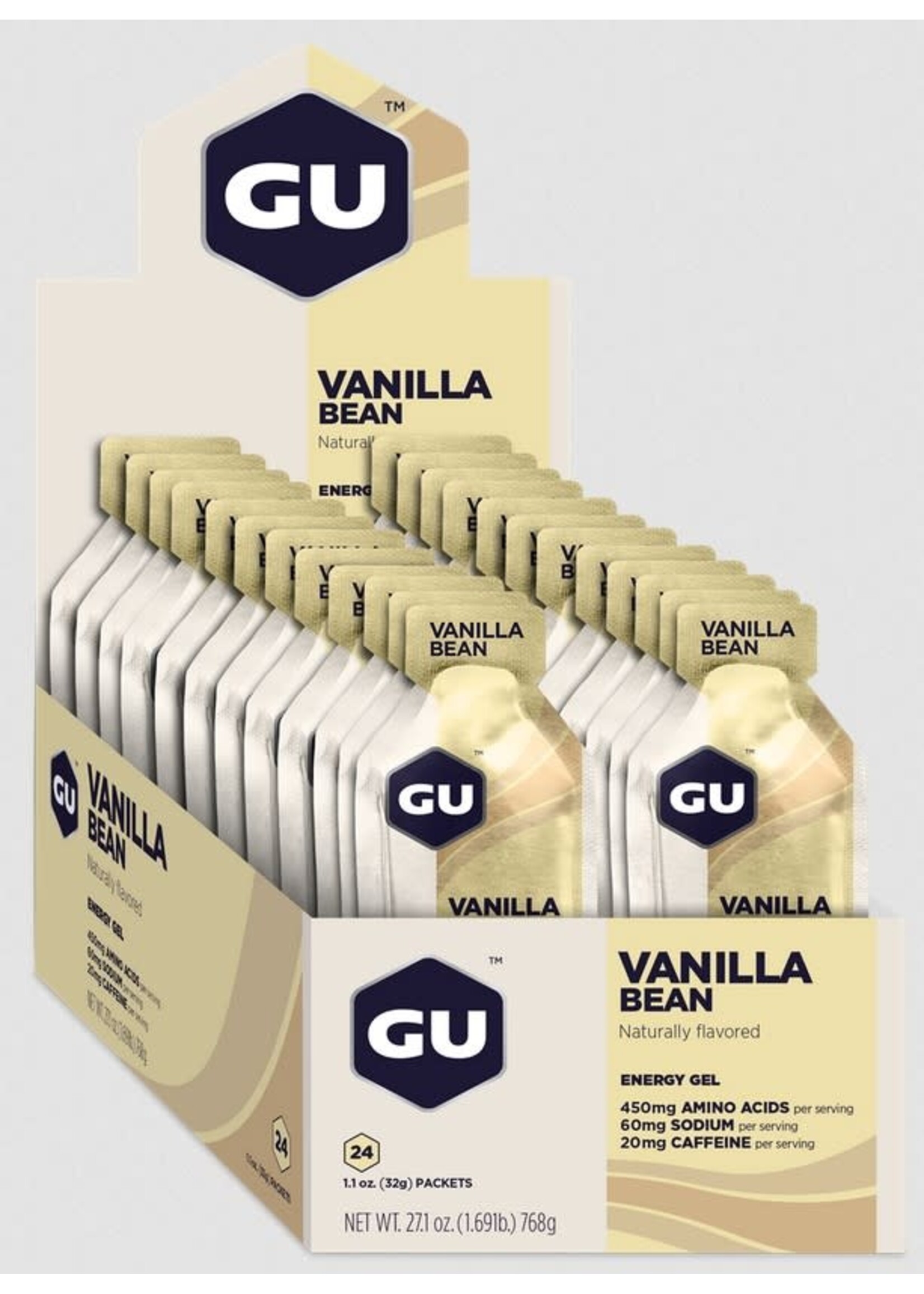 GU GU Gel Multiple Flavors, Single Serve & 24 packs