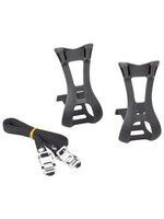 Dimension Dimension Toe Clip and Strap Set LG/XL Black