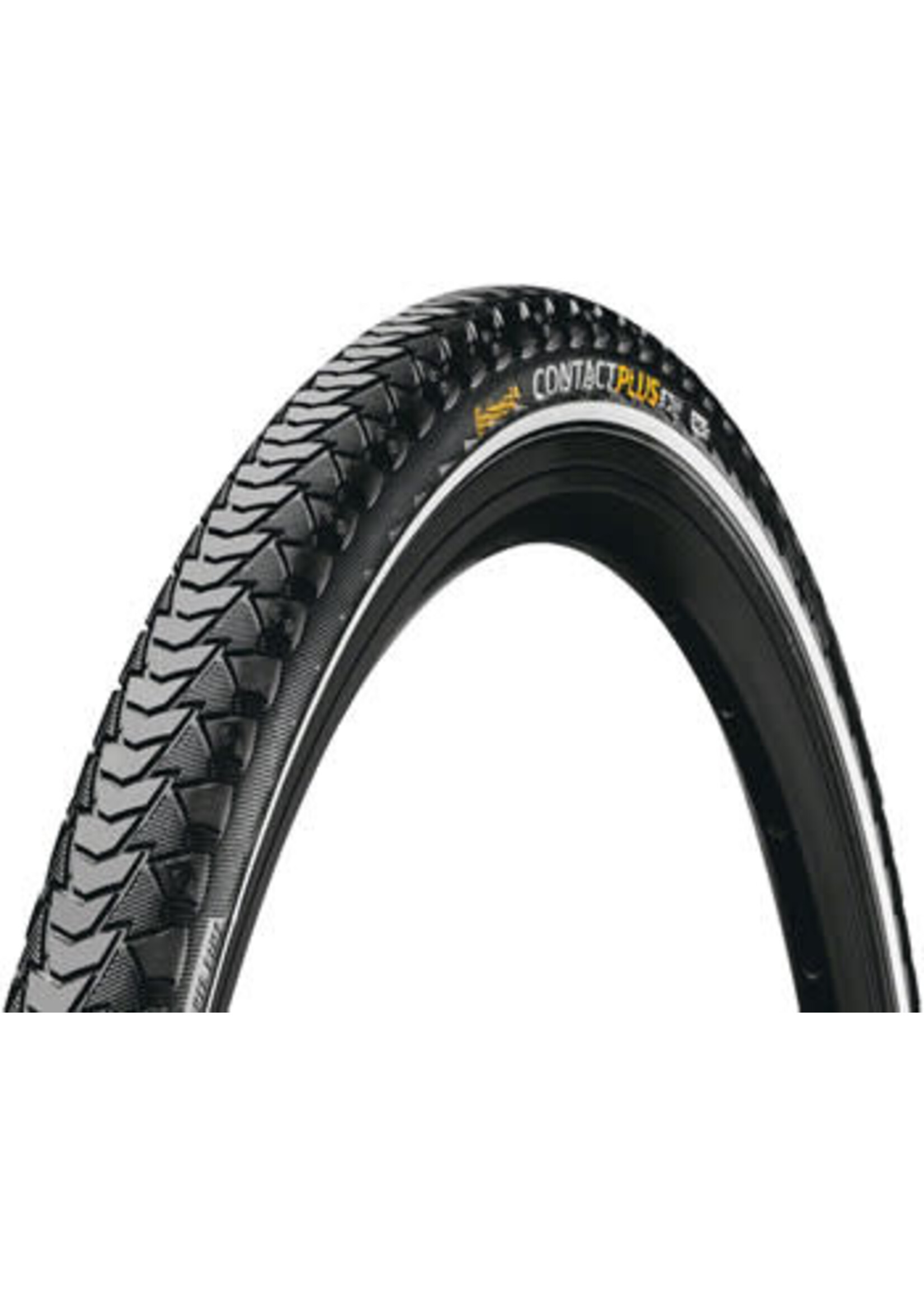Continental Continental Contact Plus Tire - 700 x 28, Clincher, Wire, Black/Reflex, SafetyPlus Breaker, E50