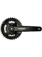 Shimano Shimano FC-M315-B2 Crankset - 175mm, 7/8-Speed, Riveted, JIS Square Taper Spindle Interface, 51.8mm Chainline, Black
