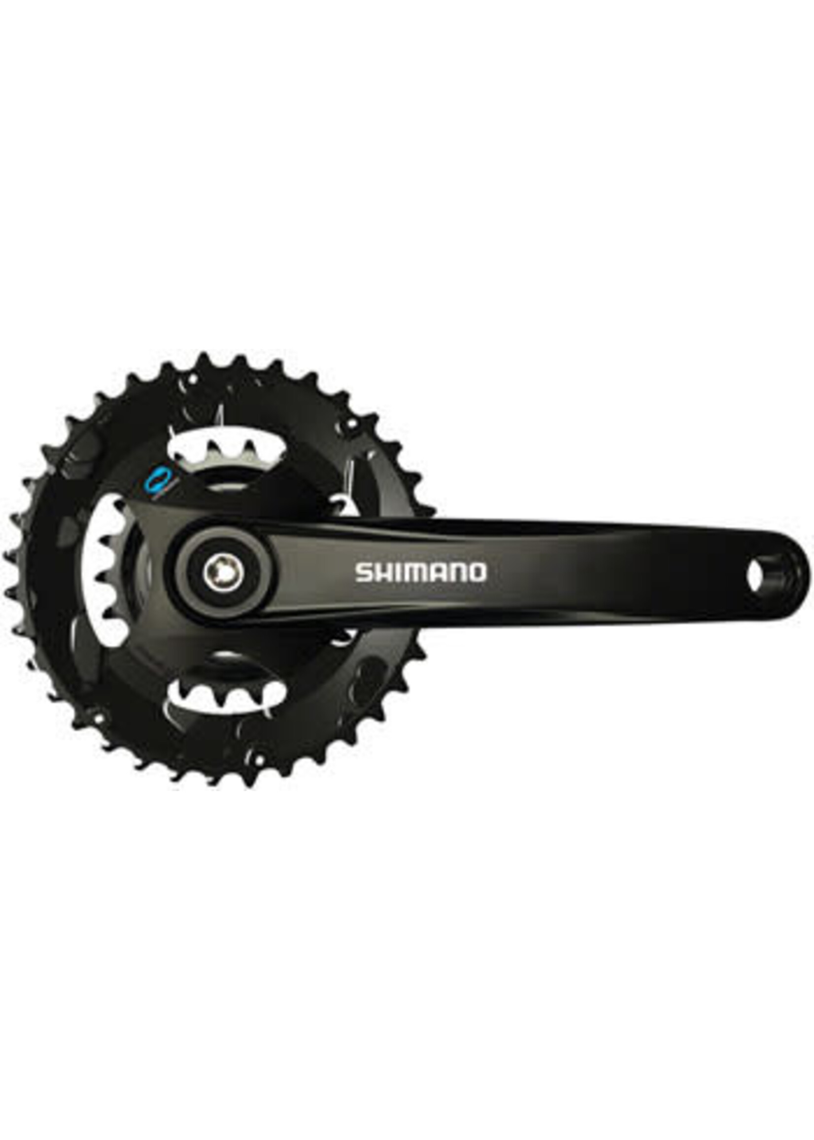 Shimano Shimano FC-M315-B2 Crankset - 175mm, 7/8-Speed, Riveted, JIS Square Taper Spindle Interface, 51.8mm Chainline, Black