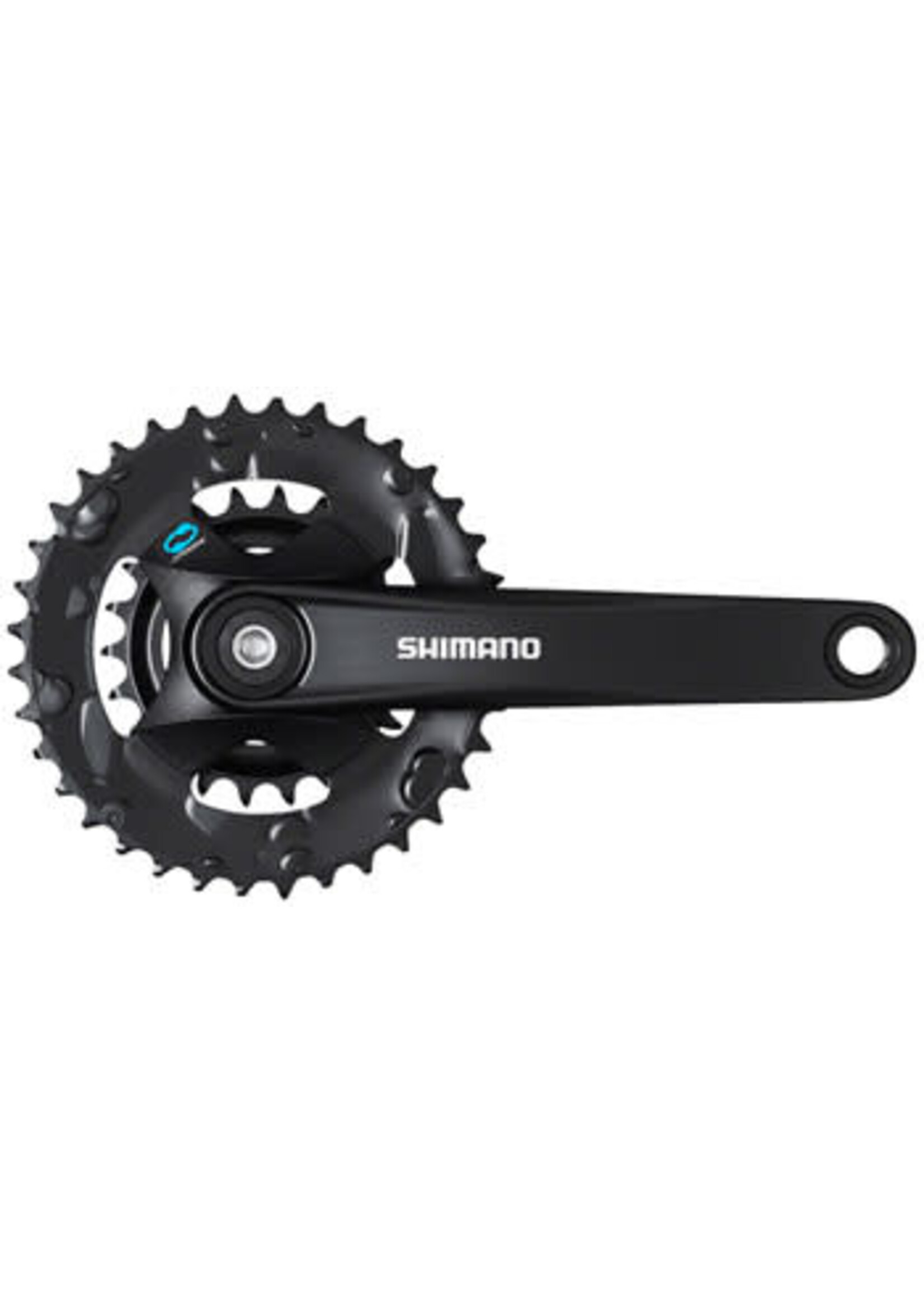 Shimano Shimano FC-M315-B2 Crankset - 170mm, 7/8-Speed, Riveted, JIS Square Taper Spindle Interface, 48.8mm Chainline, Black