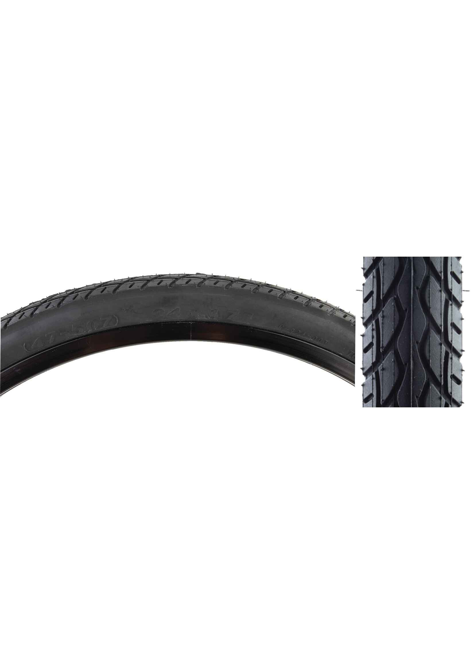 Sunlite TIRE SUNLT 24x1.75 BK/BK URBAN K924 WIRE