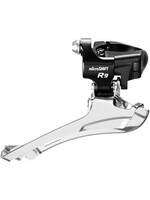 MicroShift microSHIFT R9-B Double Front Derailleur - 9-Speed, Double, 46-52t Max, Band Clamp, Shimano Road Compatible