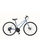 Retrospec Atlas Fitness Hybrid Bike - Step Through 21 Speed  17" M/L  Matte Fog