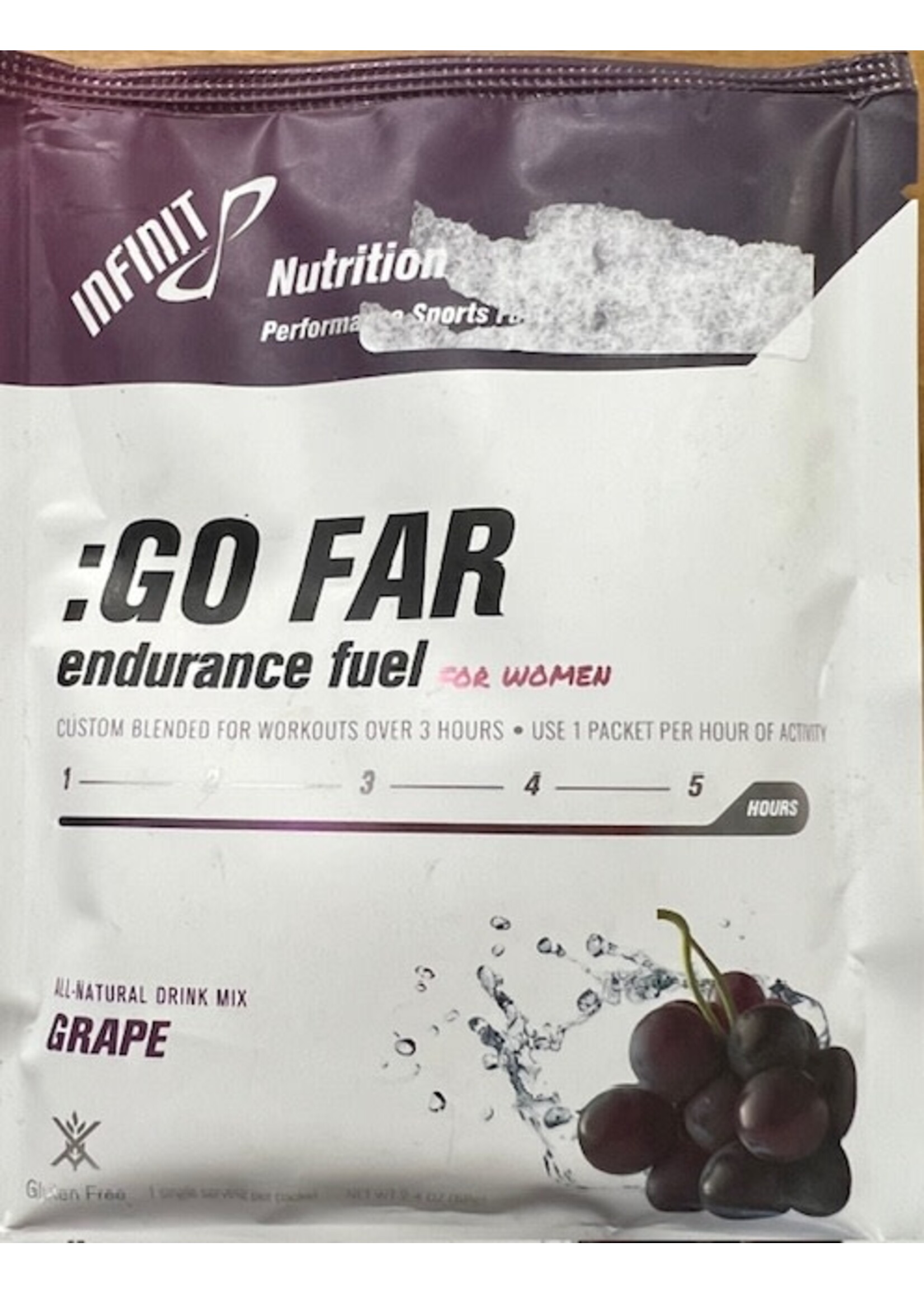 Infinit Nutrition Infinit Go Far/Women Grape Singles 20 Ct