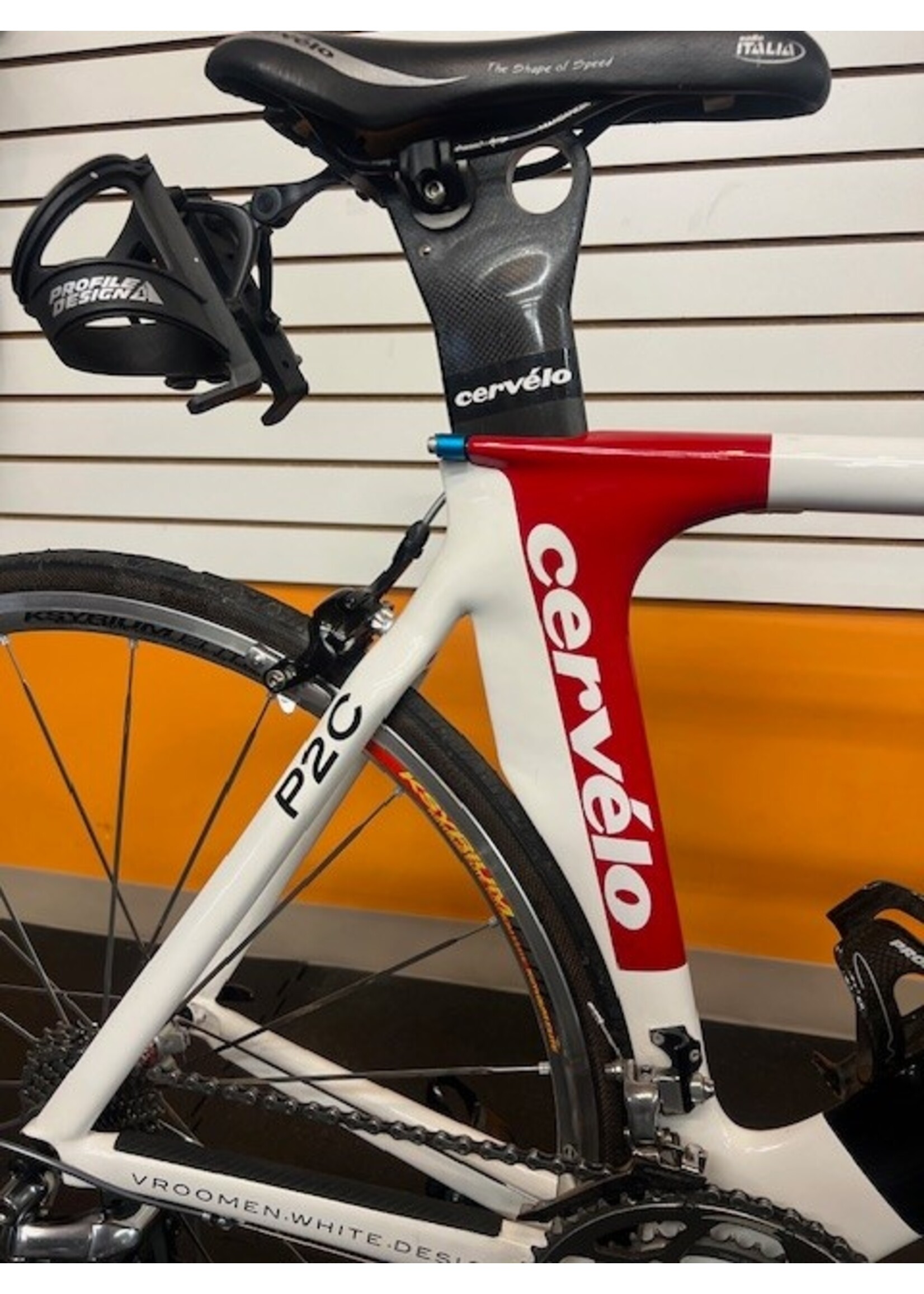 Cervelo Used 2008 Cervelo P2C Carbon Triathlon Bike 54cm dura ace