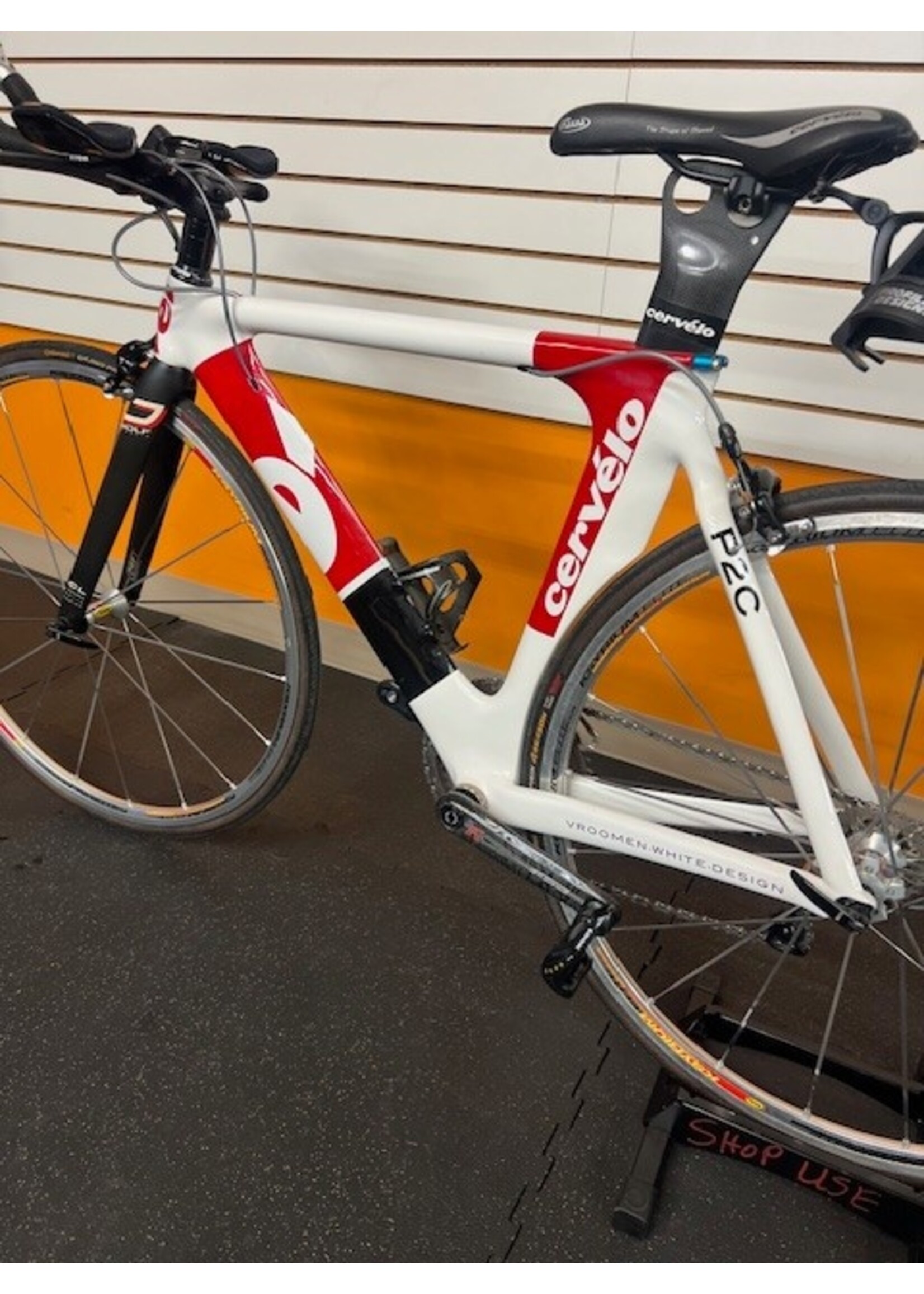 Cervelo Used 2008 Cervelo P2C Carbon Triathlon Bike 54cm dura ace