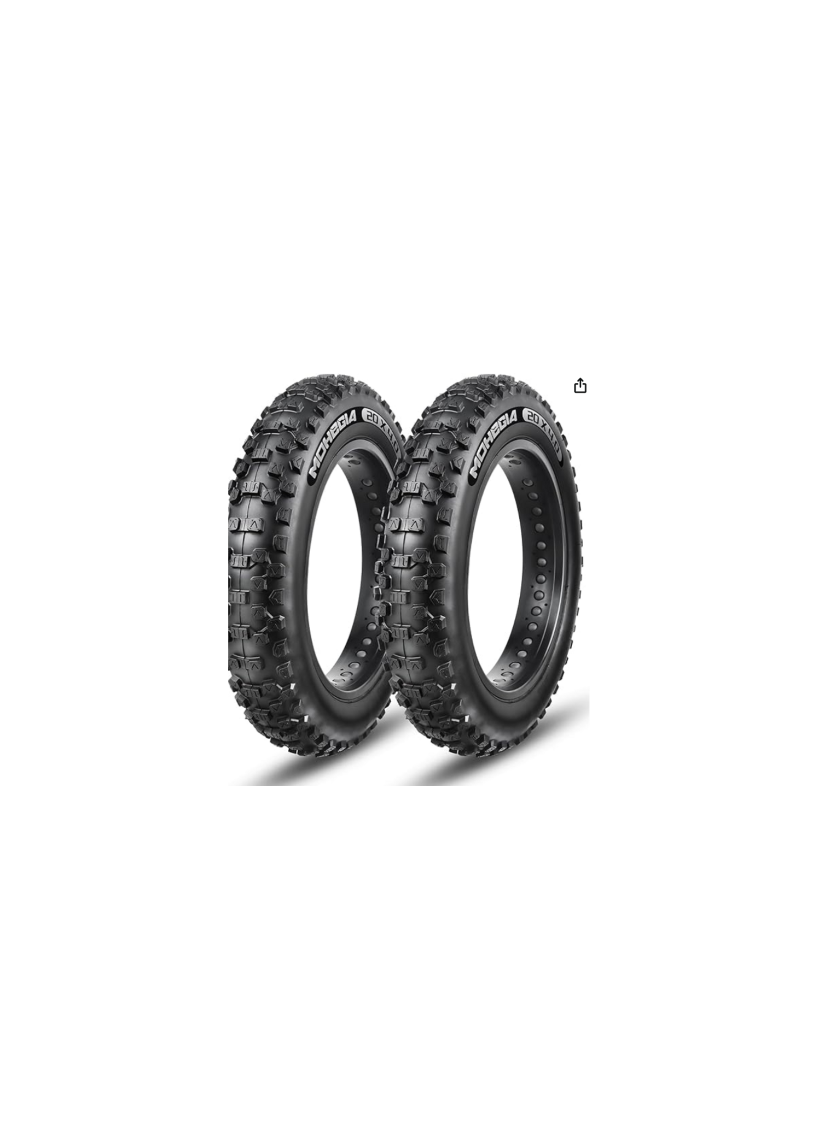 MOHEGIA MOHEGIA  E-Bike/MTN Bike /Fat Tire 20x4"  (SET)  Tire Replacement All Terain Folding/ Off Road