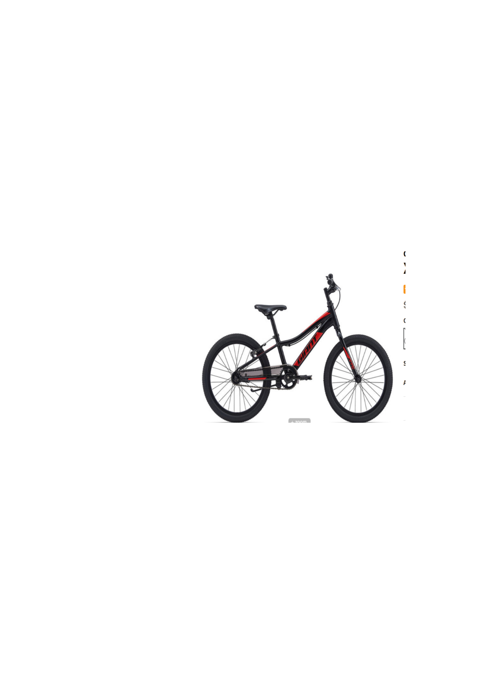 Giant Used Giant XTC jr 20" Red/Black