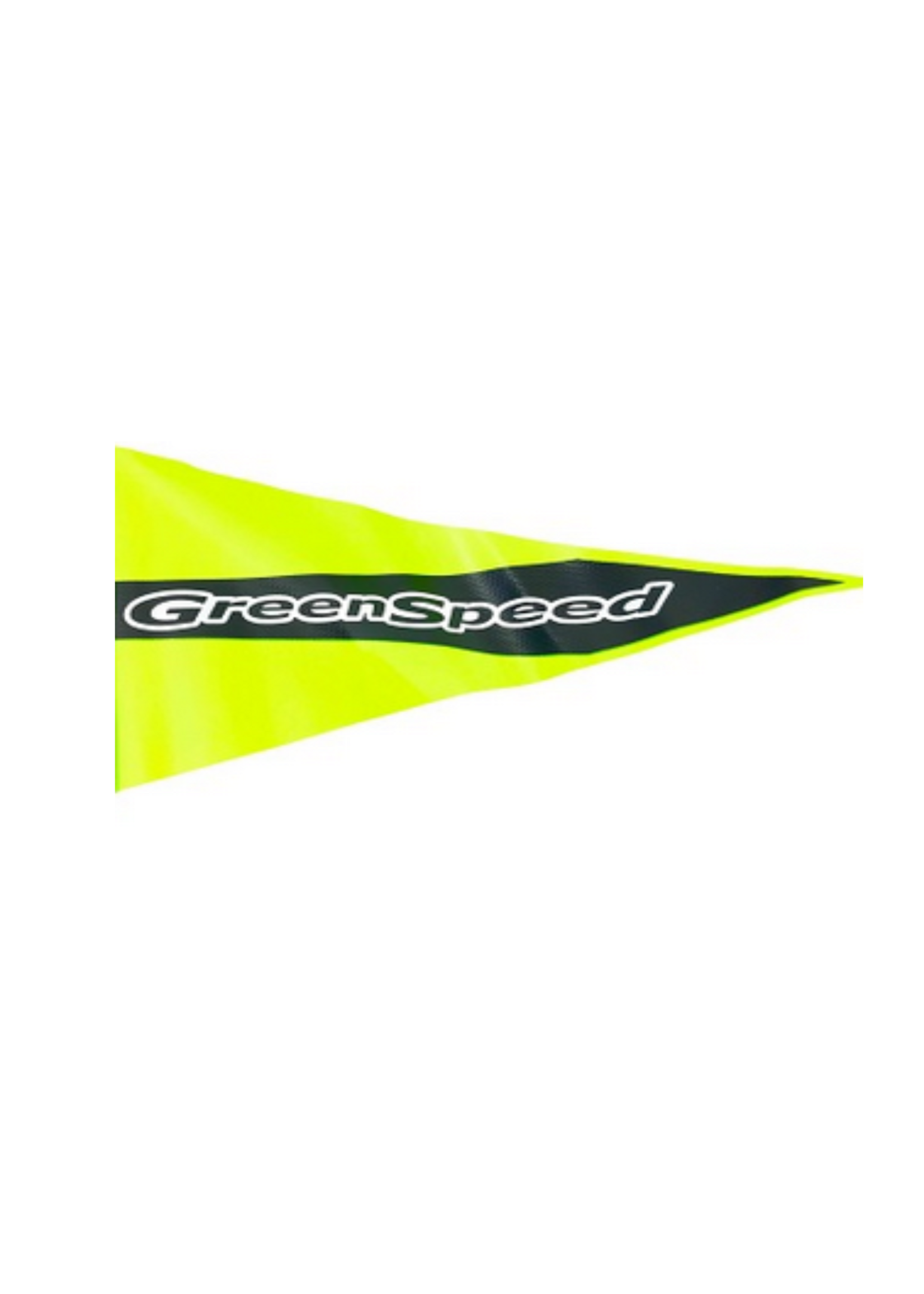 Yellow - Green Speed Logo Safety Flag