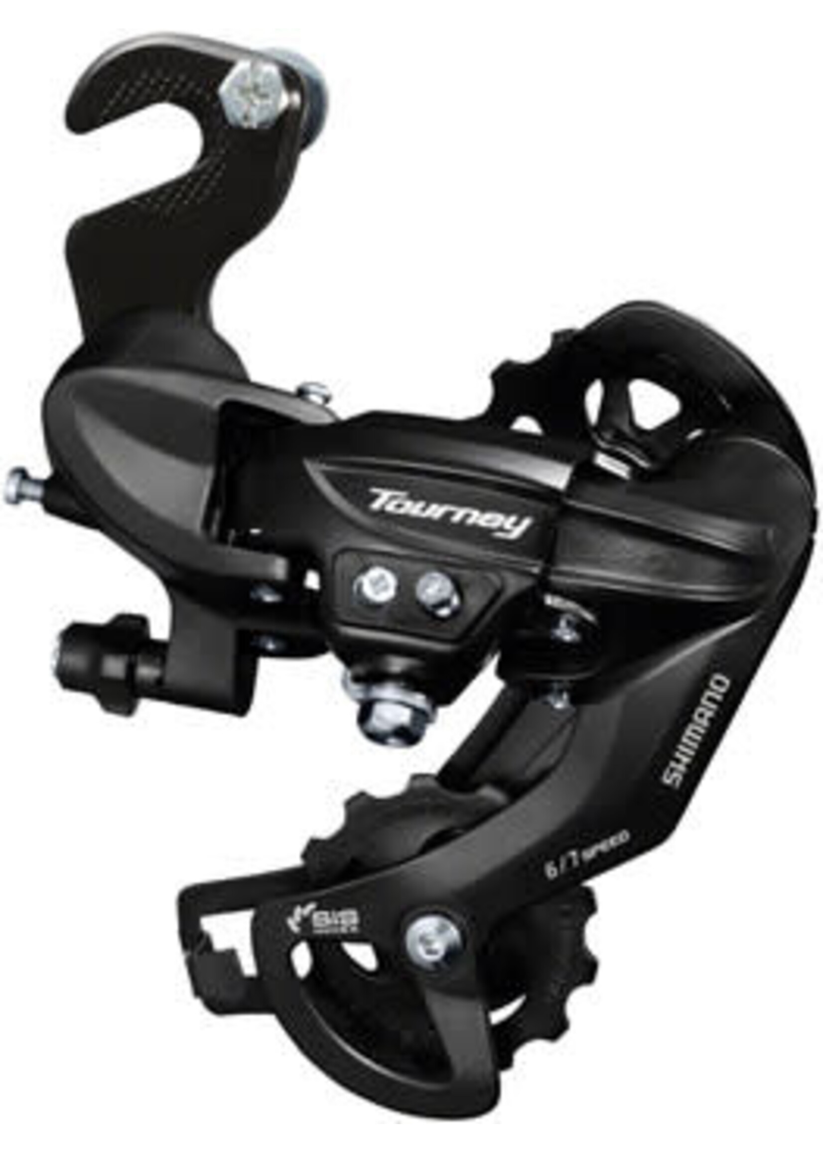 Shimano REAR DERAILLEUR, RD-TY300, TOURNEY, 6/7-SPEED, W/RIVETED ADAPTER(BMX-TRACK), REVERSE HANGAR