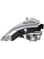 Shimano Shimano Tourney FD-TY600-L6 Front Derailleur - 6/7/8-Speed, Triple, Top Swing, Dual Pull, 31.8/34.9mm, 66-69° Chainstay Angle, 18t Cap.
