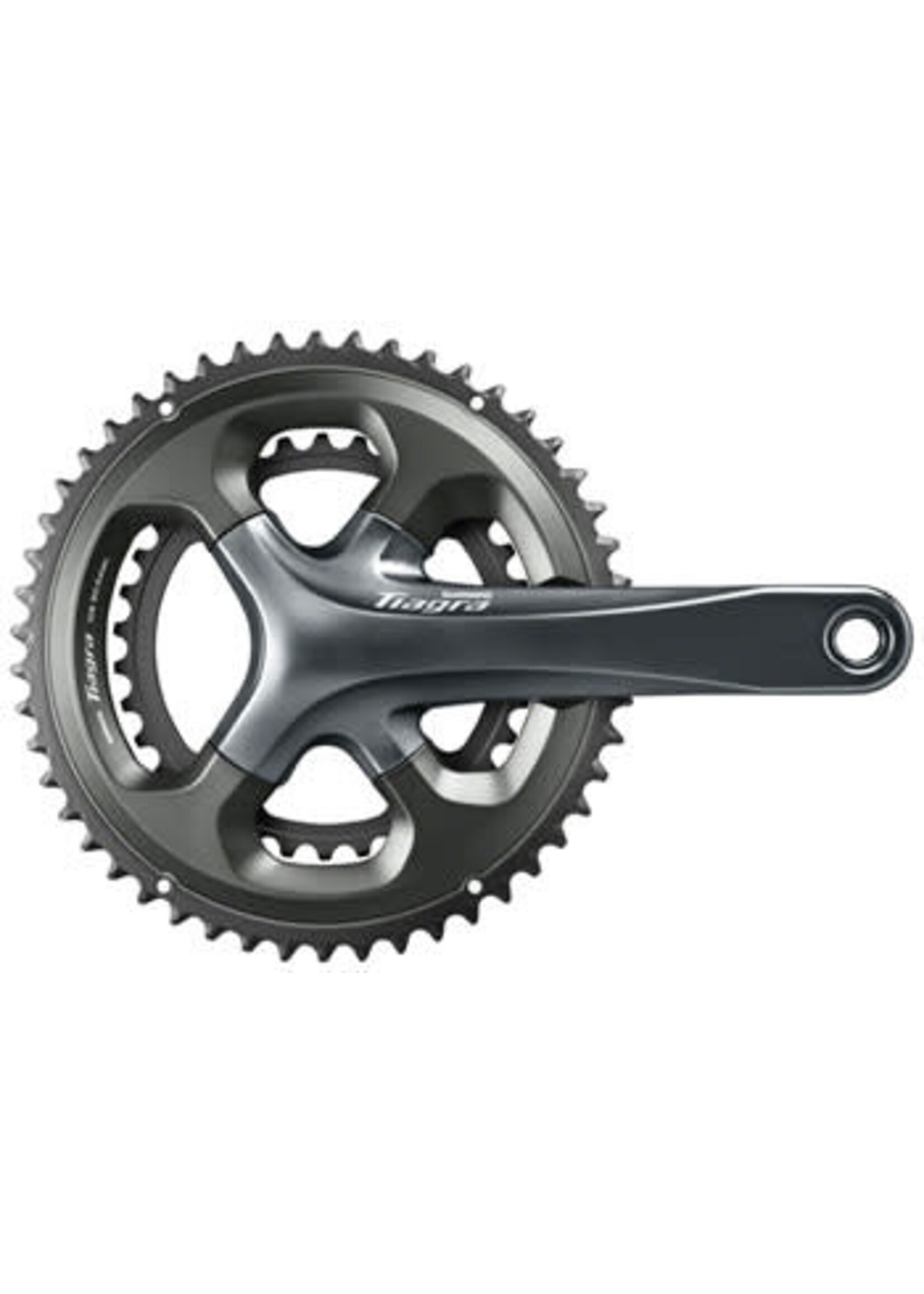 Shimano Shimano Tiagra FC-4700 Crankset - 175mm, 10-Speed, 52/36t, 110 Asymmetric BCD, Hollowtech II Spindle Interface, Gray