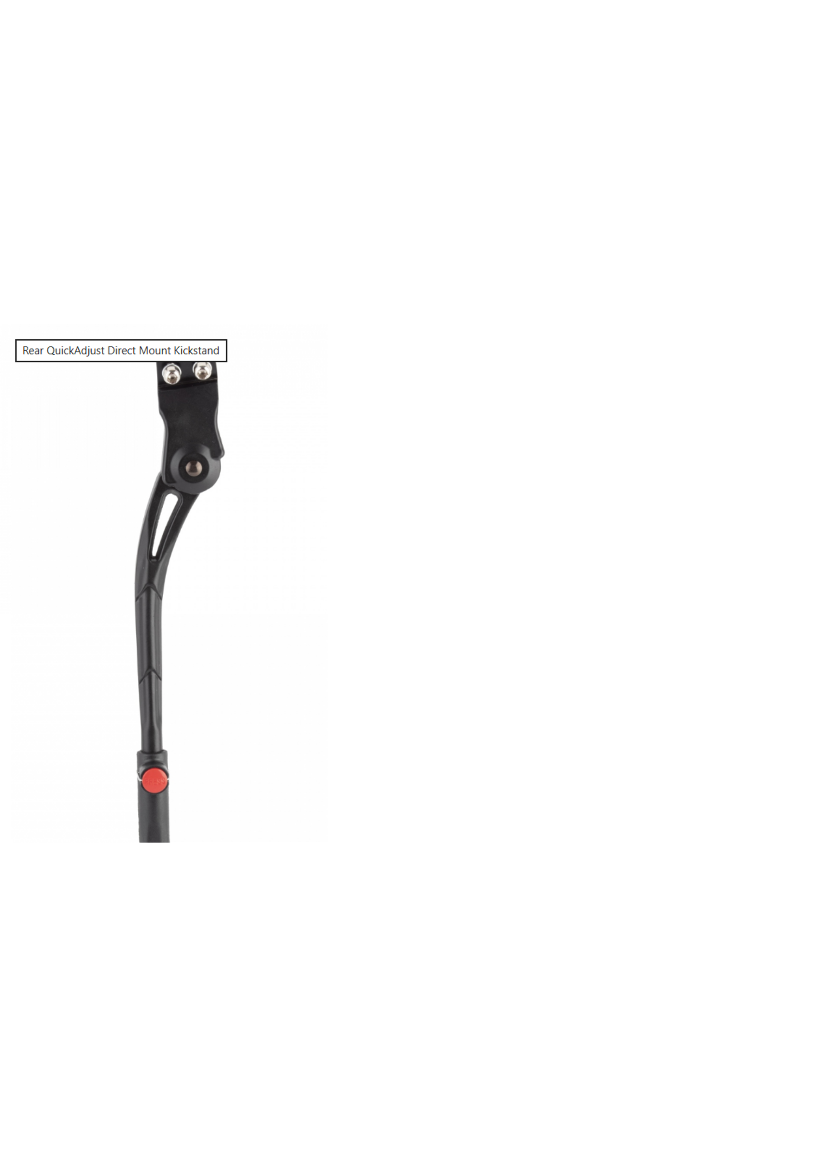 Sunlite SUNLT Kickstand Alloy/ Direct Mount/ 18mm ADJ 24-29in Black