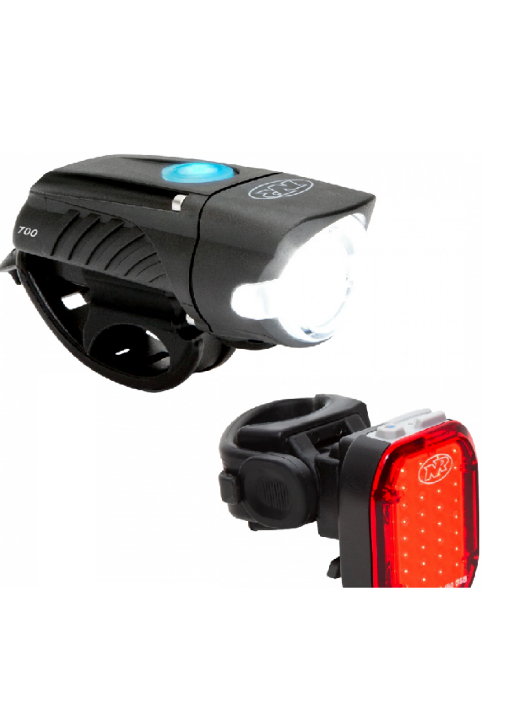 Nite Rider Front Swift 700 Lumens/ VMax+ 180 Lumens Rear Light Combo set