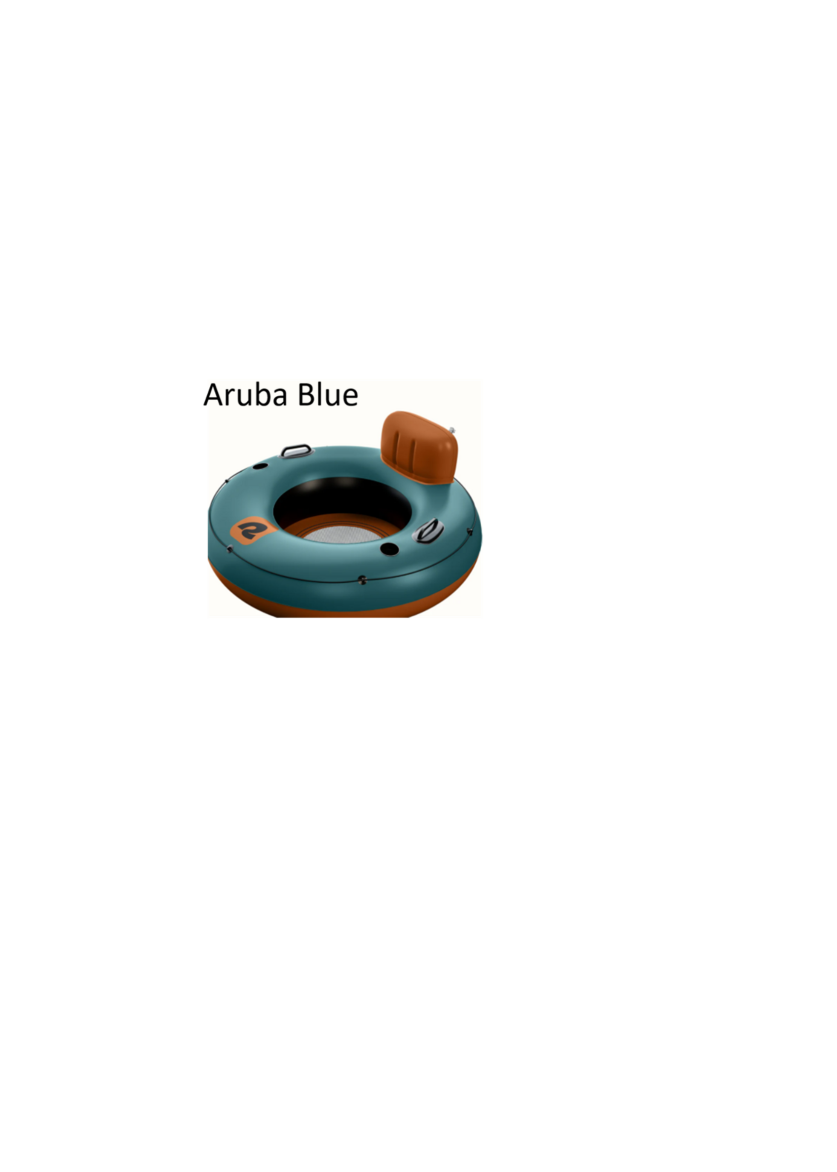 Retrospec Retrospec Siesta Float Inflatable River Tube Aruba Blue    (48"x48"x12" Inflated)