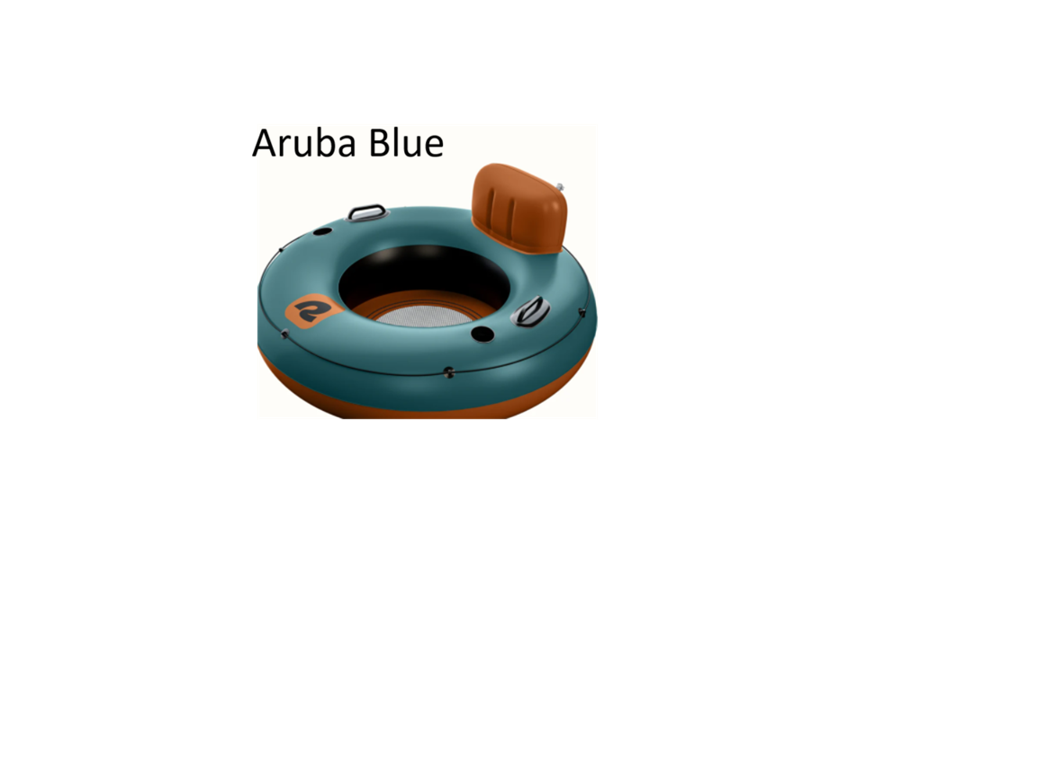 Retrospec Siesta Float Inflatable River Tube Aruba Blue (48