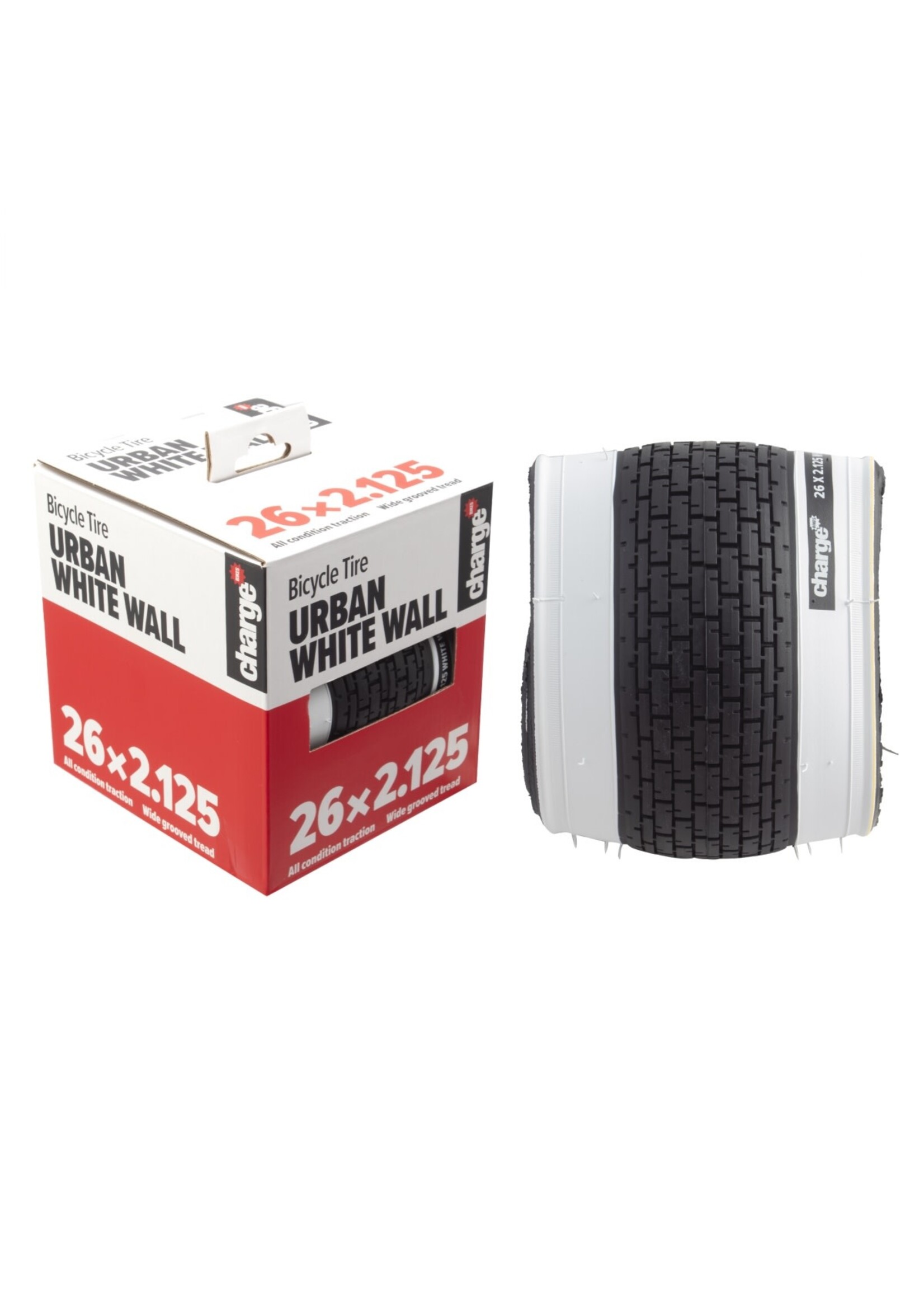 Charge TIRE CHARGE 26x2.125 CRUISER FOLD BK/WH