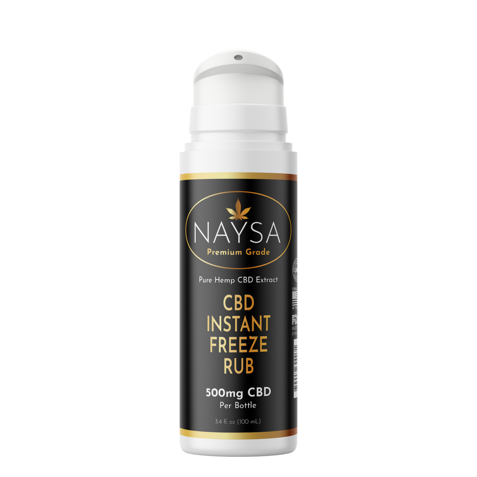 Naysa Instant Freeze Rub with 500mg of CBD (NAYSA)