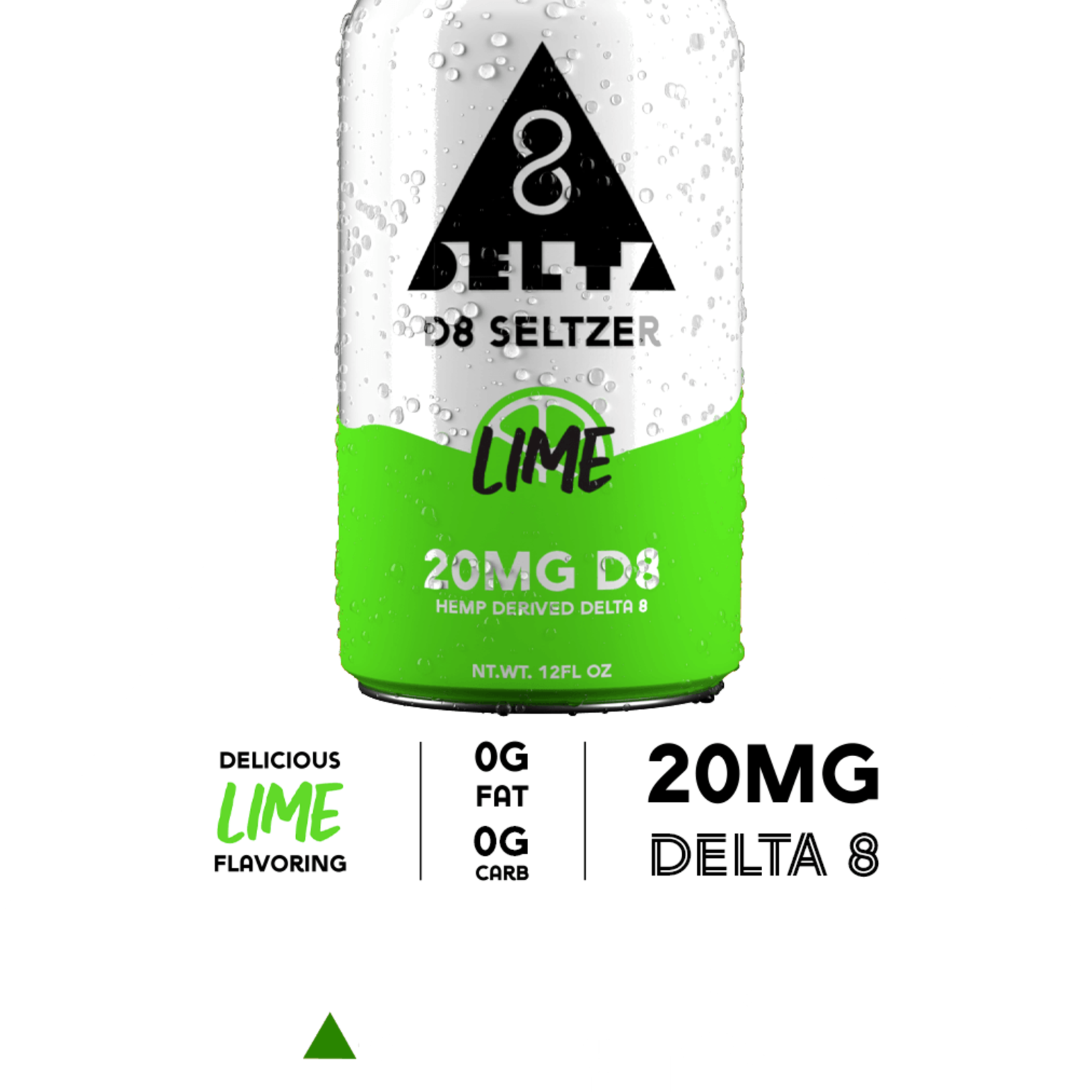 D8 Seltzer D8 Seltzer Lime 20mg- 4 Pack