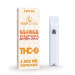 Hemp Living Hemp Living - THC-O + Delta 8 Blend Vape Disposable w/Live Resin 2000mg - Orange Creamsicle