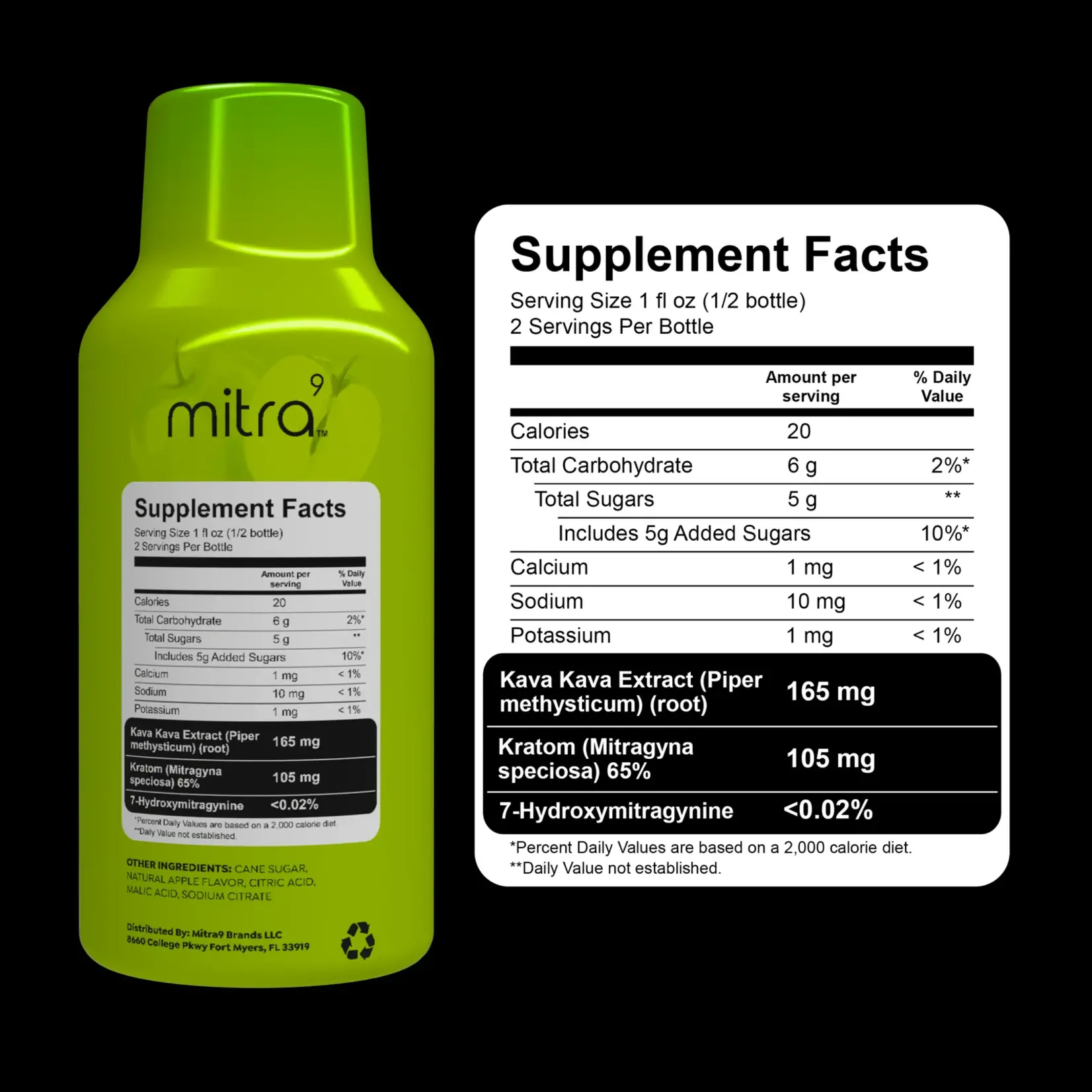 Mitra-9 Mitra-9- Kratom/Kava Shot Apple