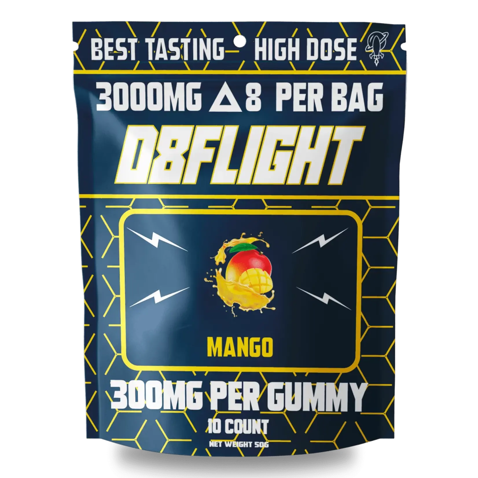 D8 Flight Heavy Hitter Gummies 3000mg- Mango