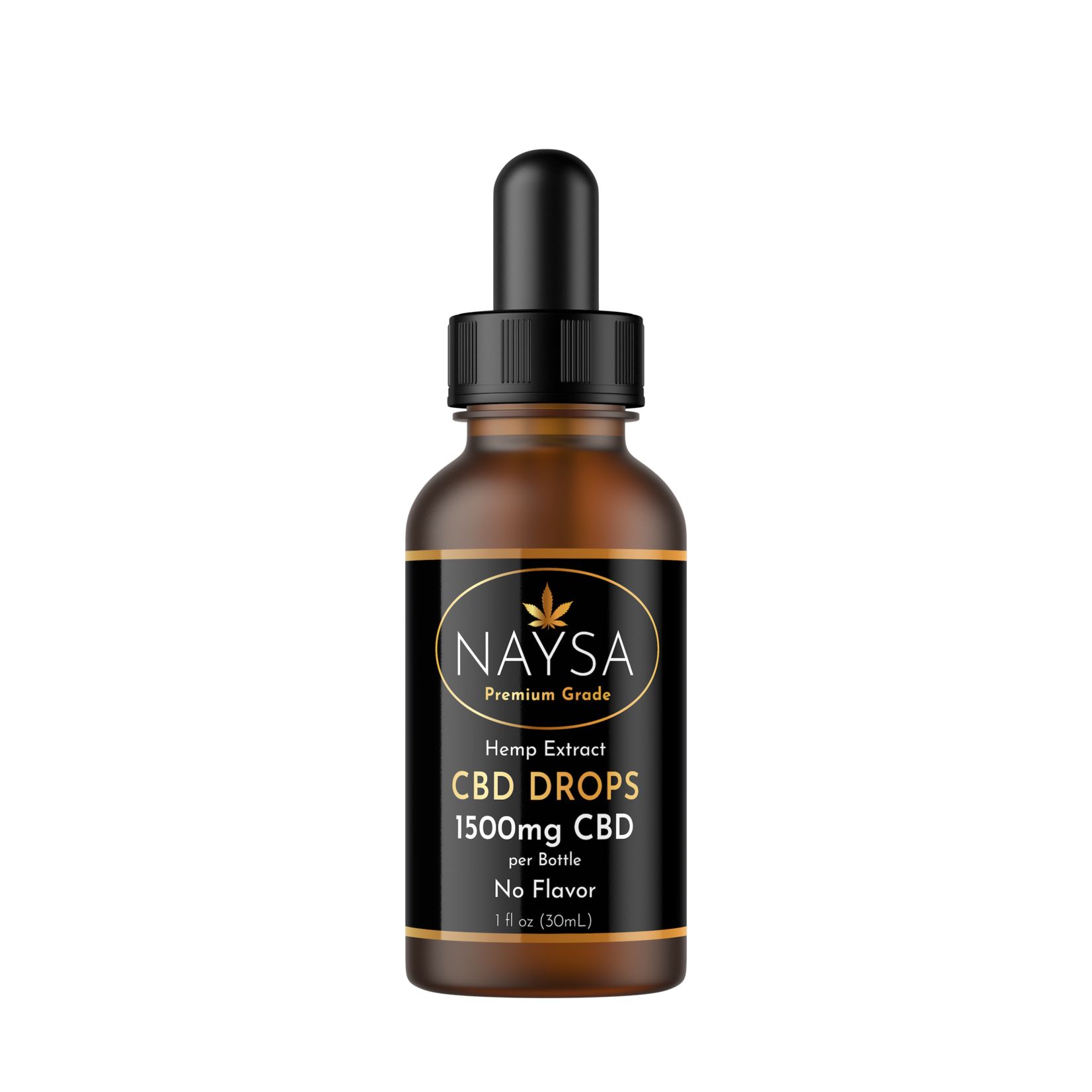 Naysa CBD Tincture Drops with Hempseed- No Flavor  1500mg (NAYSA)