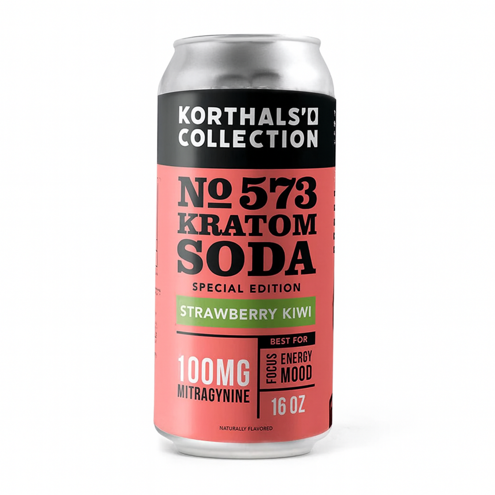 Korthal's Korthal’s No 573 Strawberry-Kiwi Kratom Soda 100mg MIT
