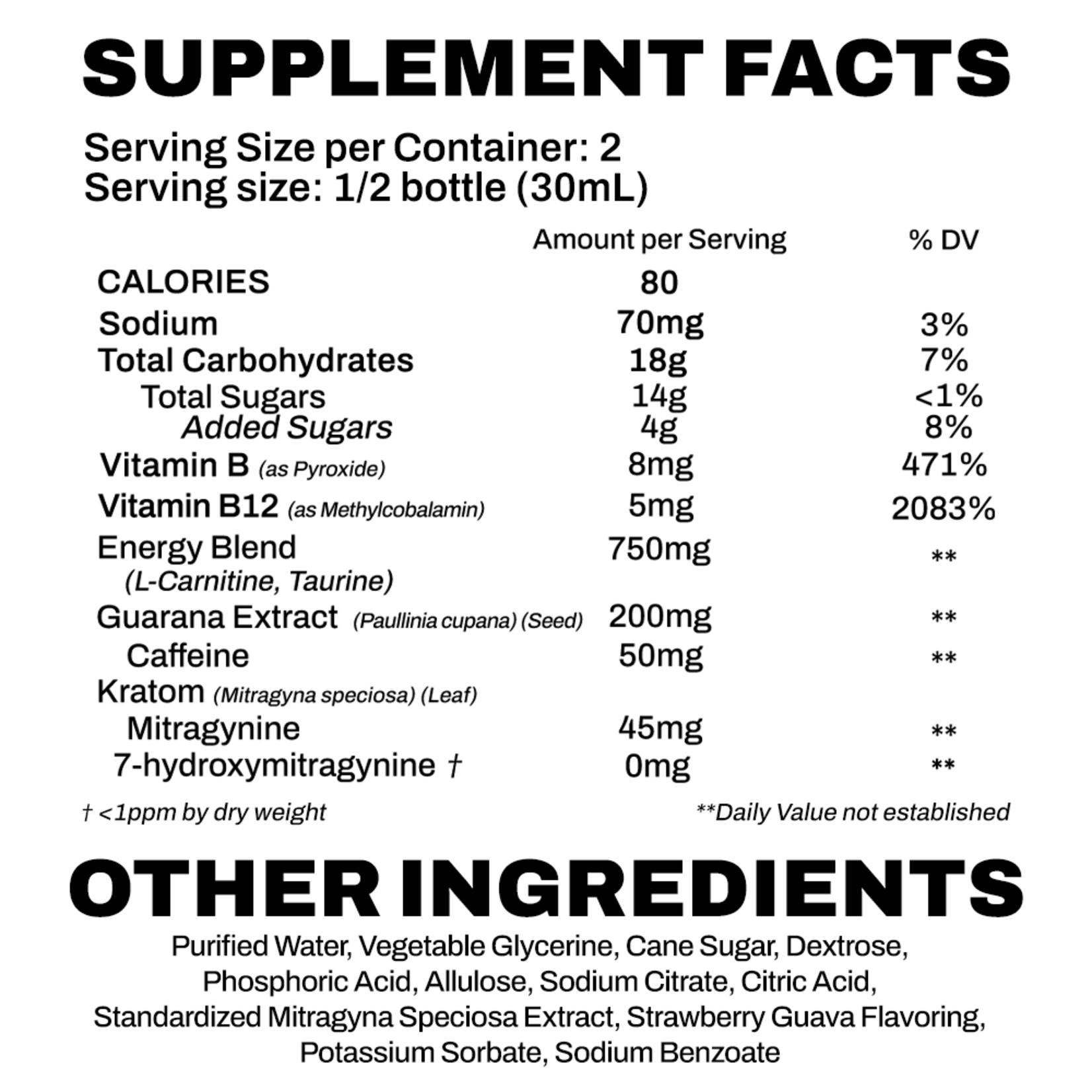 Zion Herbals Kratomade - ElectroMiT  Strawberry Guava