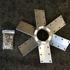 VES 72" CYCLONE / ECVC / PPF 6-WING BLADE ASSEMBLY W/ HUB