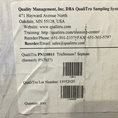QUALITRU TRUSTREAM 7-PORT SAMPLER (PKG 100)