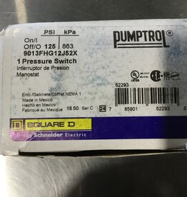 AIR COMPRESSOR PRESSURE SWITCH FIXED 30 psi., RANGE 70-50 psi.