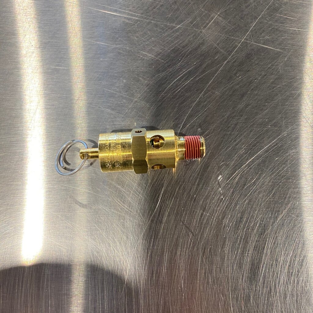 AIR SAFETY RELIEF VALVE HARD SEAT 1/8 NPT, 200 PSI