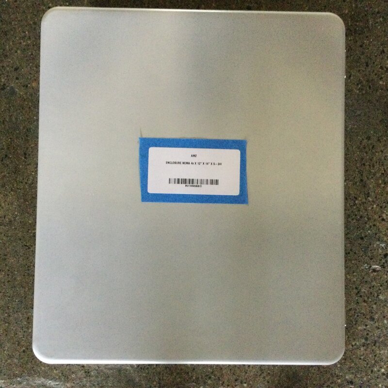 FIBERGLASS NEMA-4X ENCLOSURE12" X 14" X 5-3/4