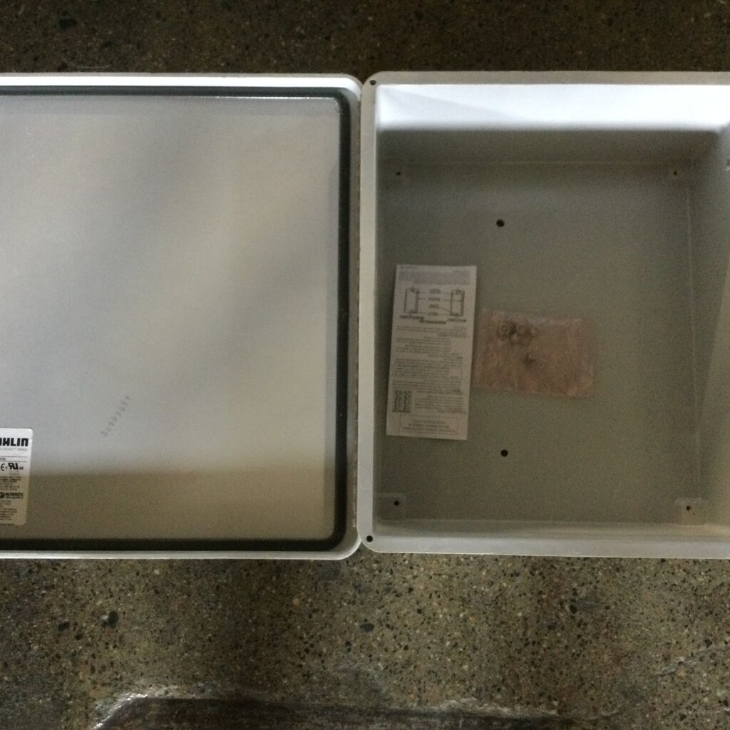 FIBERGLASS NEMA-4X ENCLOSURE12" X 14" X 5-3/4