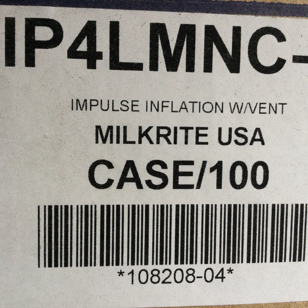 MILK-RITE IMPULSE VENTED INFLATION (CS 100)