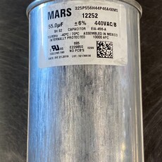 ROUND RUN CAPACITOR 55MFD, 370/440VAC
