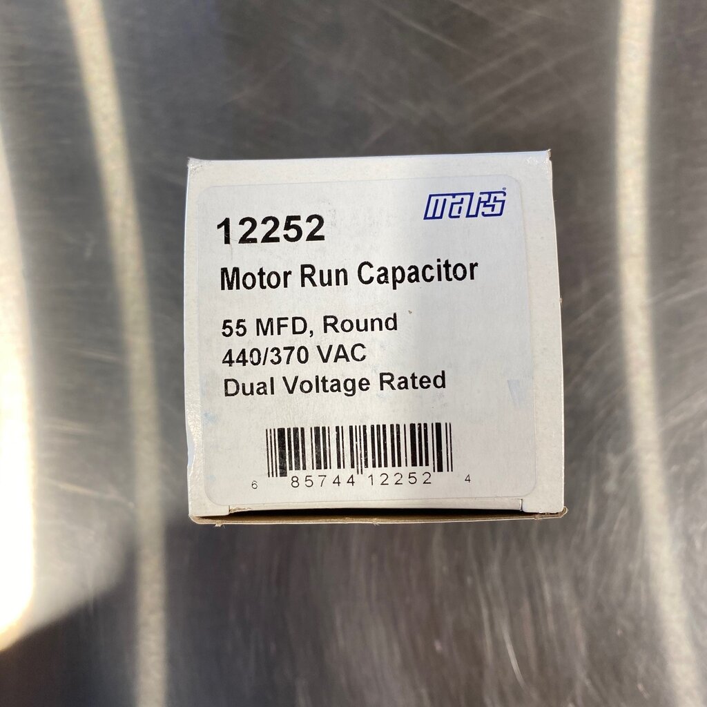 ROUND RUN CAPACITOR 55MFD, 370/440VAC