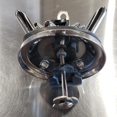 Complete 300CCclaw kit W/O valve,LESS plastic bowl Black nut for 14300 claw Stainless flat tab for bolt holder Bolt for 13300 claw Stainless top bracket with loop for 300 style claw Stainless 300cc top Stainless 9/32", back to front tee for 14300