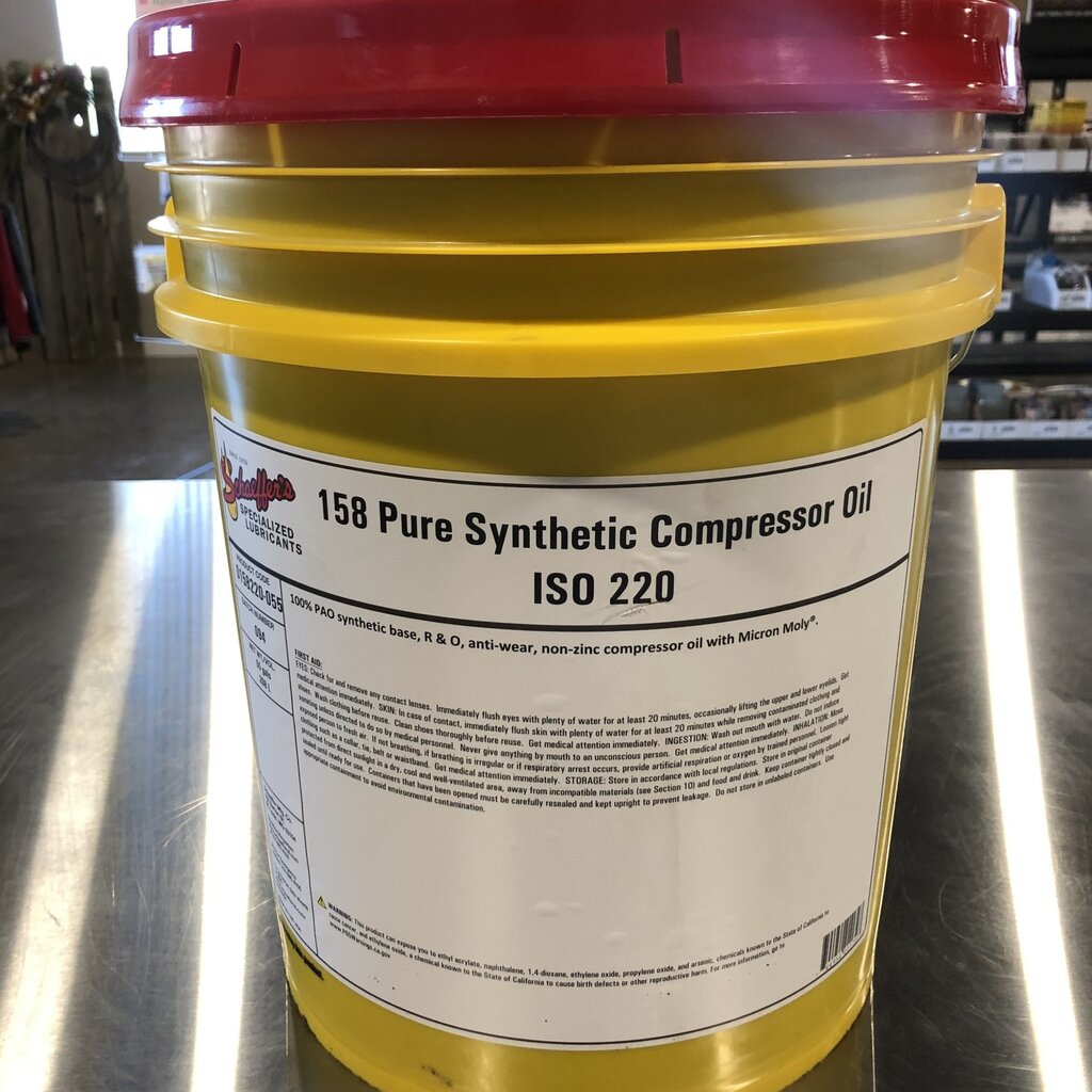 #158 PURE SYNTHETIC COMPRESSOR OIL ISO 220 (5-GALLONS)