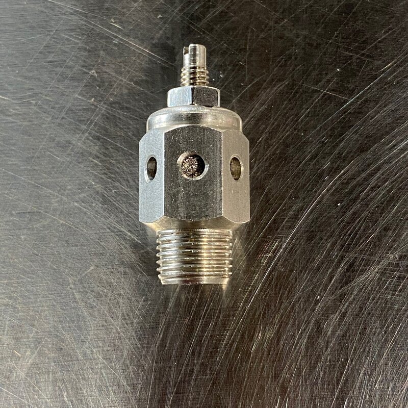 ADJUSTABLE S/S AIR EXHAUST MUFFLER 1/8 MPT